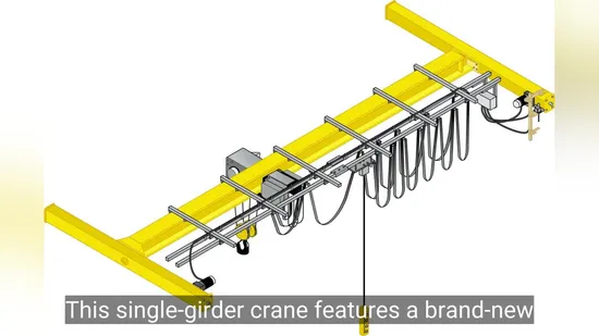Lifting Equipment 5ton Single Girder Bridge Hoist Crane for Workshop or Warehouse