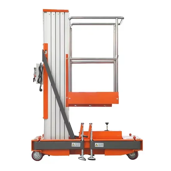 250kg Load Aluminum Mast Aerial Work Platform Man Lift