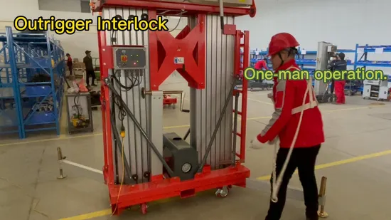 Push Arounds Aerial Work Platform Awp Lightweight Durable Design Scissor Lift Man Lift Cherry Picker Boom Lift Vertical Mast Lift Push