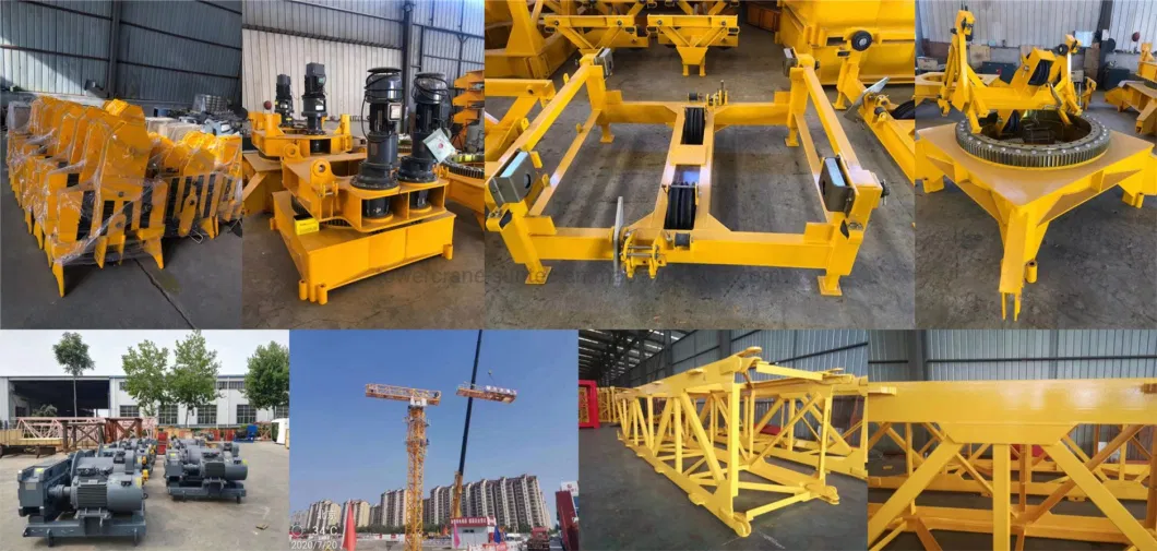 Chinese Tower Crane Manufacturer Suntec Construction Tower Crane with Jib Length of 60 Meters 8 Tons Qtz80