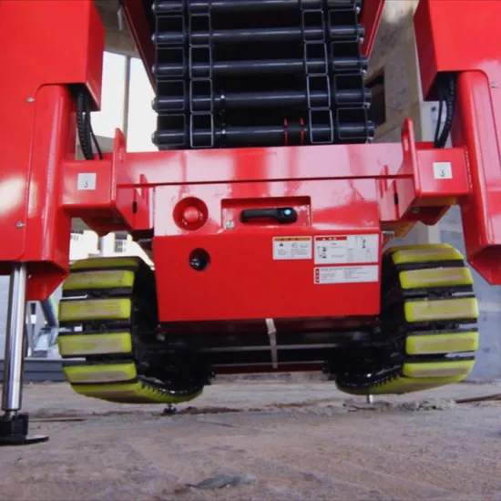 High Quality Electric Track Crawler Scissor Man Lift Self Propelled Automatic Walking Tracked Scissor Lift 