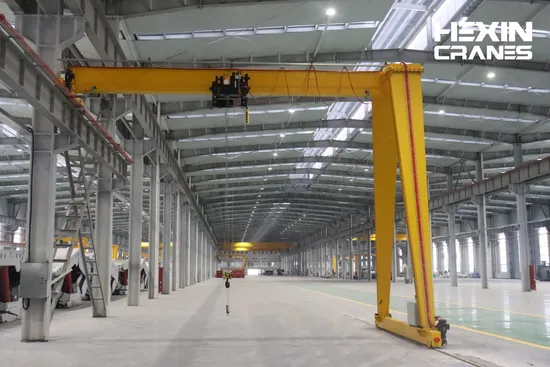 Workshop Transmission Line 2t Single Girder Semi Gantry Crane with Euro Hoist to Pakistan 