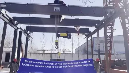 Ce Approved Brand New Air + Ground Operation Single Girder Overhead Crane with 10