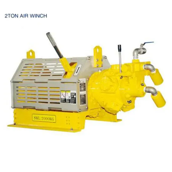 2000kg Air Winch Widely Used in Ships/ Offshore Platforms or Mines / Metallurgy / Petrochemical 