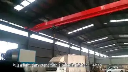 CE/SGS/ISO/TUV/Eac 3t 5t 10t 15t Remote Control Factory Workshop Eot Single Girder Beam Overhead Crane Price with Steel Wire Rope Hoist 