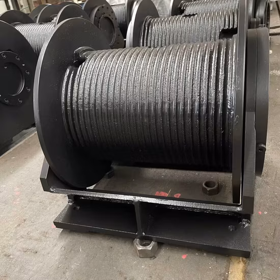 China Lifting Equipment 2/3/4/5/6/8/10/12/15/20/30 Ton Truck/Tractor/Drilling Rig/Excavator/Marine Boat/Crane Hydraulic Winch