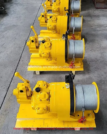 0.5ton 1 Ton 2ton Mine and Construction Used Air Pneumatic Winch Hoist 